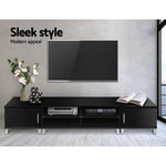 Tv Cabinet Entertainment Unit 190Cm Black Danson