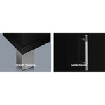 Tv Cabinet Entertainment Unit 190Cm Black Danson