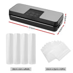 Automatic Food Vacuum Sealer with Cutter - 5 Modes & 4 Rolls Bags