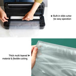 Automatic Food Vacuum Sealer with Cutter - 5 Modes & 4 Rolls Bags