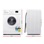 8KG Front Load Washing Machine - Quick Wash & Delay Start