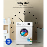 8KG Front Load Washing Machine - Quick Wash & Delay Start