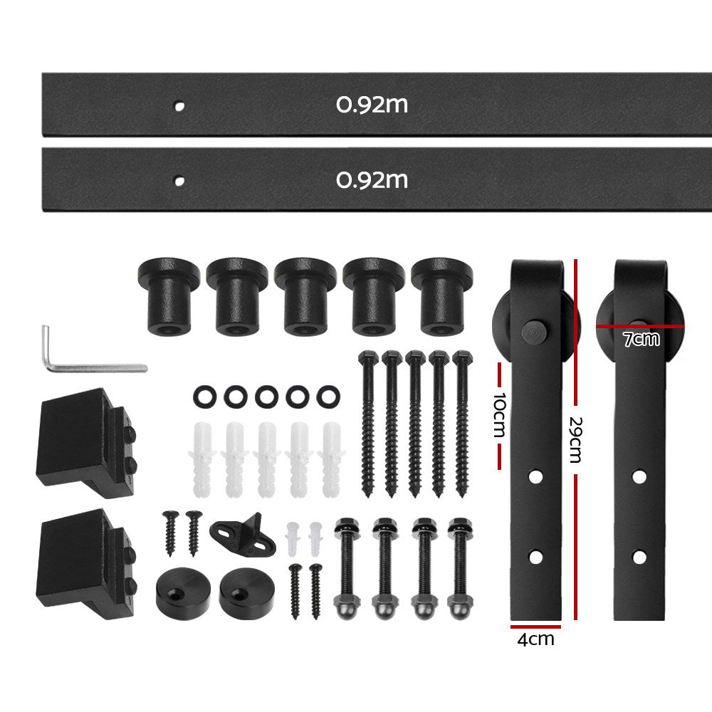 Sliding Barn Door Hardware Track Set 1.83M