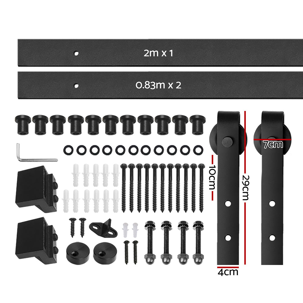 Sliding Barn Door Hardware Track Set 3.66M