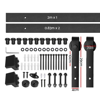 Sliding Barn Door Hardware Track Set 3.66M