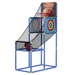 Basketball Arcade Game - Electronic Scorer, Adjustable, Blue