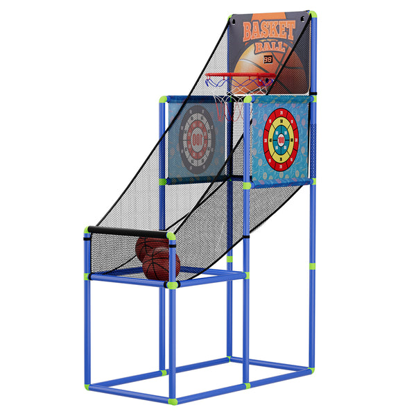  Basketball Arcade Game - Electronic Scorer, Adjustable, Blue