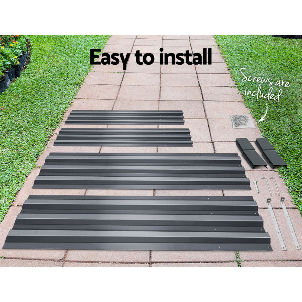 Garden Bed 150x90cm Planter Box Raised Container Galvanised Steel