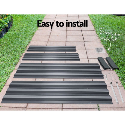 Garden Bed 150x90cm Planter Box Raised Container Galvanised Steel