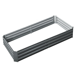 180x90cm Raised Garden Bed - Galvanized Steel