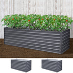 Garden Bed 320X80X77Cm Planter Box Raised Container Galvanised Herb