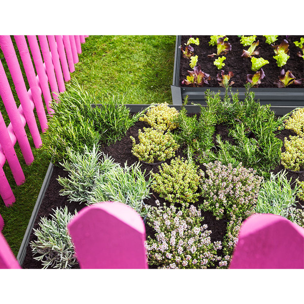 2x Garden Bed 210x90cm Planter Box Raised Container Galvanised Herb
