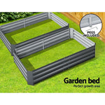 2X Garden Bed 150X90Cm Planter Box Raised Container Galvanised Herb