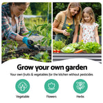 Garden Bed 320X80X42cm Oval Planter Box Raised Container Galvanised