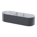 Garden Bed 240X80X56Cm Oval Planter Box