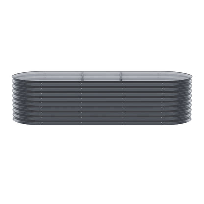 Raised Garden Bed Kit Planter Oval Galvanised Steel