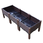 120x40x36cm Raised Garden Bed - PP Planter Box for Herbs