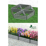 Garden Bed Galvanised Steel Raised Planter Vegetable 86X86X30Cm