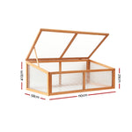 Garden Bed 110x58x42cm Wooden Planter Box Raised Container Growing