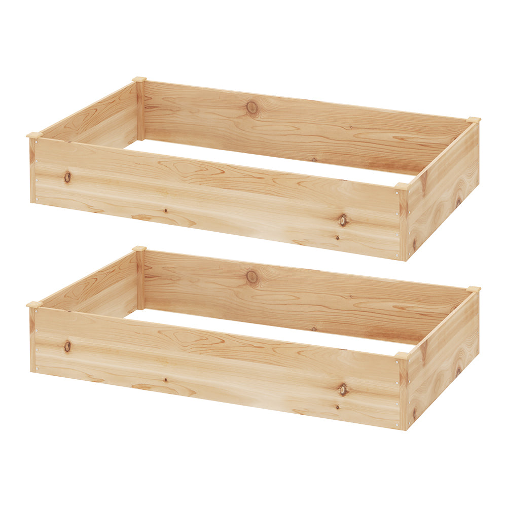 Garden Bed 150x90x30cm Wooden Planter Box Raised Container Growing