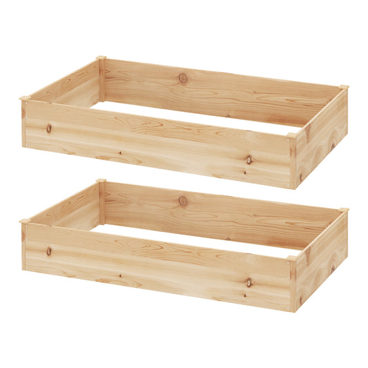 Garden Bed 150x90x30cm Wooden Planter Box Raised Container Growing