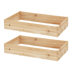 Garden Bed 150x90x30cm Wooden Planter Box Raised Container Growing