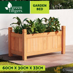 Garden Bed 60x30x33cm Wooden Planter Box Raised Container Growing