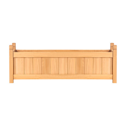 2x Wooden Raised Garden Beds - Planter Boxes 90x30x33CM