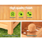Garden Bed Wooden 64x35x115cm Planter Raised Box Container Trellis