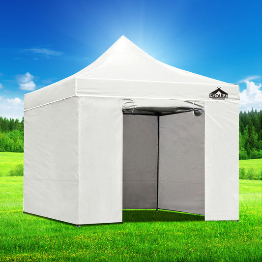 3X3 Pop Up Marquee Folding Tent - White