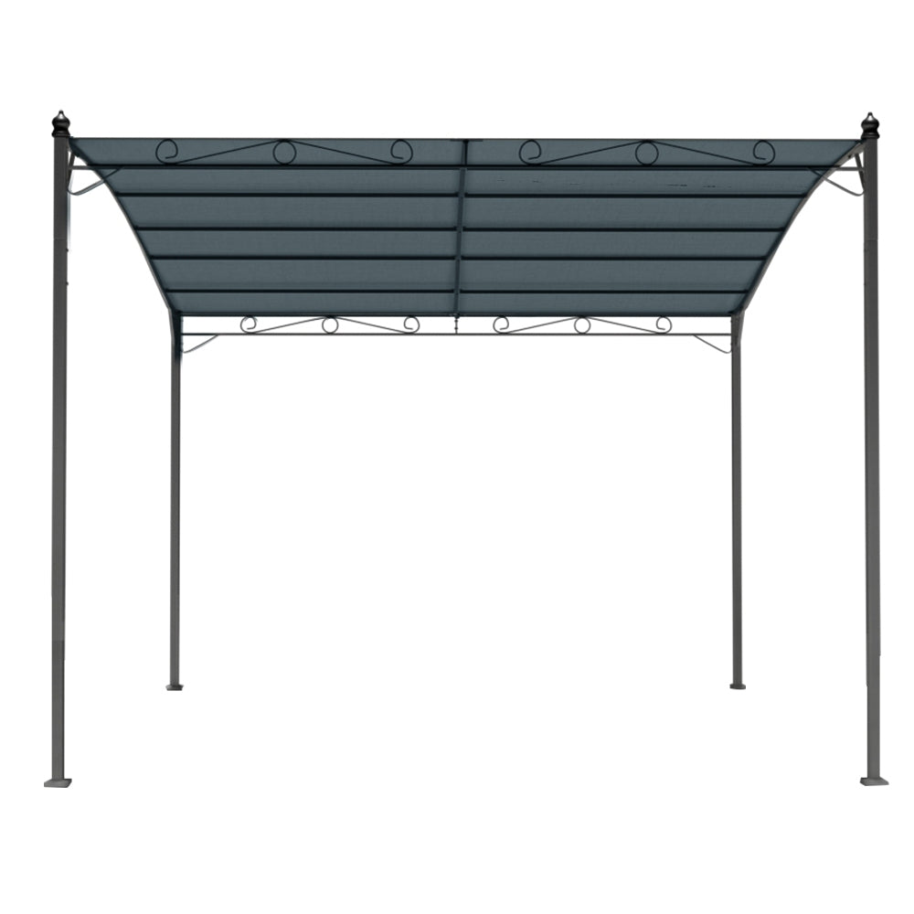 Gazebo 3M Party Marquee Outdoor Wedding Tent Iron Art Canopy Grey