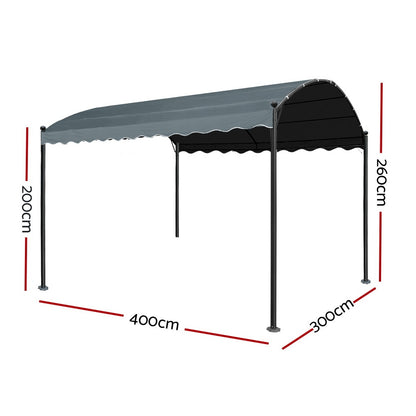Gazebo 4X3M Party Marquee Outdoor Wedding Event Tent Iron Art Gazebos