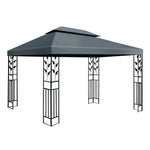 Gazebo 4X3M Party Marquee Outdoor Wedding Event Tent Iron Canopy