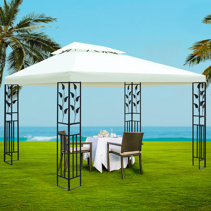 Gazebo 4X3M Party Marquee Outdoor Wedding Event Tent Iron Art Canopy