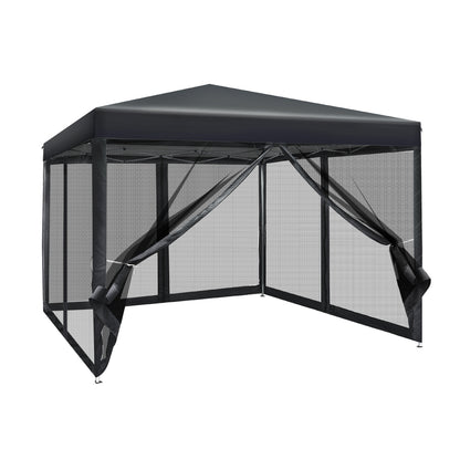Pop Up 3X3M Wedding Party Tent - Black