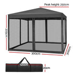 Durable Pop-Up Gazebo Marquee - 3x3M