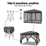 Durable Pop-Up Gazebo Marquee - 3x3M