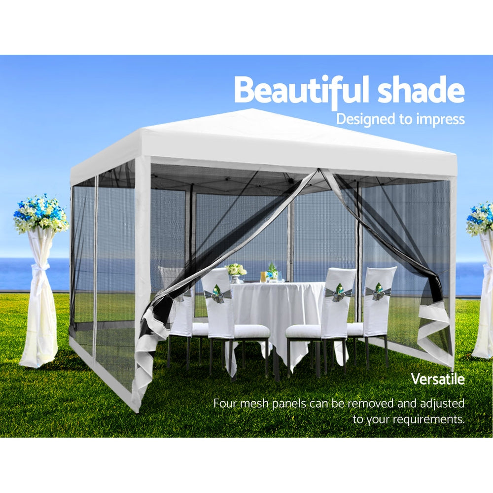 Pop Up 3X3M Wedding Party Tent - White