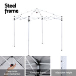 Gazebo 2x2m Outdoor Patio Garden Marquee Shade Blue/Grey