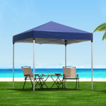 Gazebo 2x2m Outdoor Patio Garden Marquee Shade Blue/Grey