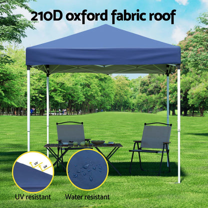 2x2m Gazebo Marquee Outdoor Shade w/ Base Pods Grey