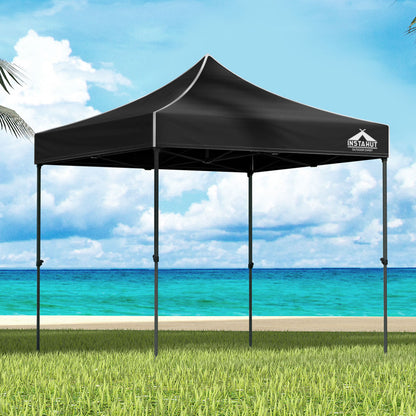 Pop Up 3X3M Folding Tent - Black