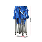 3x3m Pop Up Gazebo Marquee - Outdoor Canopy Shade Blue