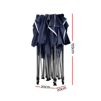Pop Up 3X3M Folding Tent - Navy