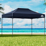 Instahut Gazebo Pop Up Marquee 3x4.5m Outdoor Tent Folding Wedding Gazebos Navy