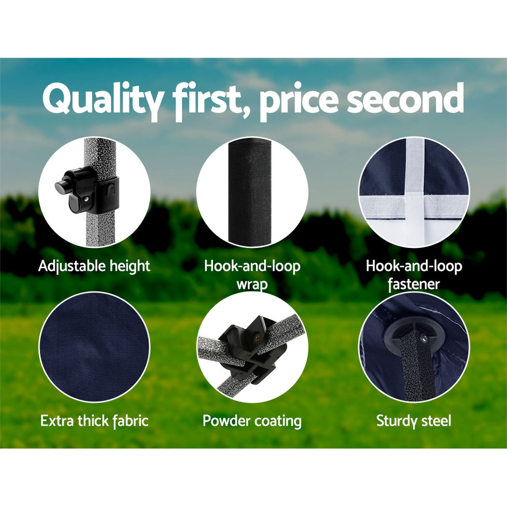 Instahut Gazebo Pop Up Marquee 3X6 Outdoor Wedding Base Pod Kit