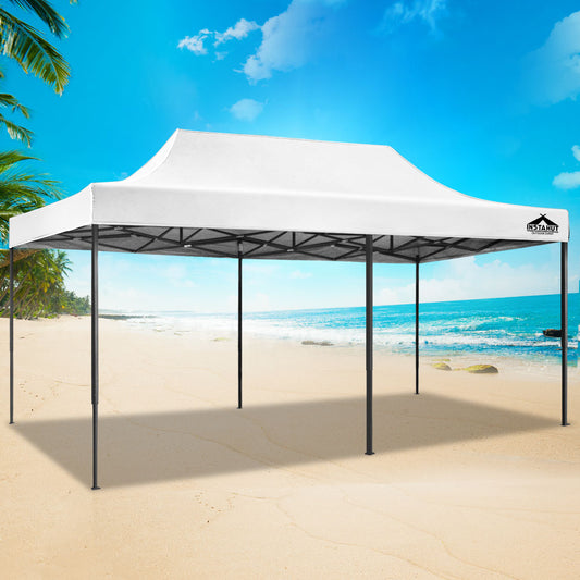 Pop Up 3X6M Folding Tent - White