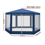 2X2M Marquee Wedding Party Tent - Navy