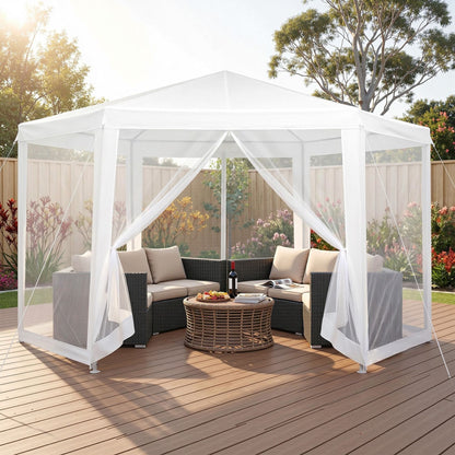 2x2m Gazebo Marquee Mesh Wall Navy | HomeAndLiving