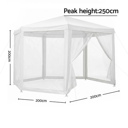 2x2m Gazebo Marquee Mesh Wall Navy | HomeAndLiving - 2